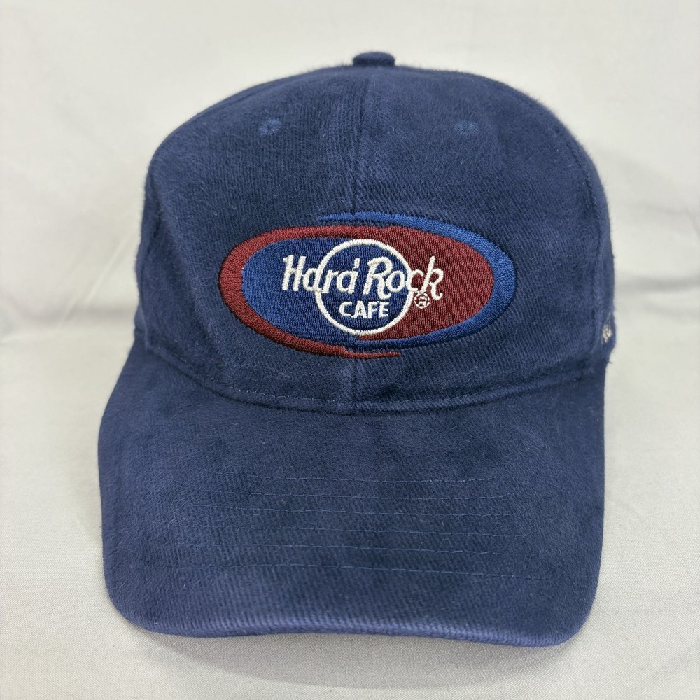 Hard Rock Cafe Hat Jamaica Souvenir Unisex OSFM Navy Blue Embroidered Cap